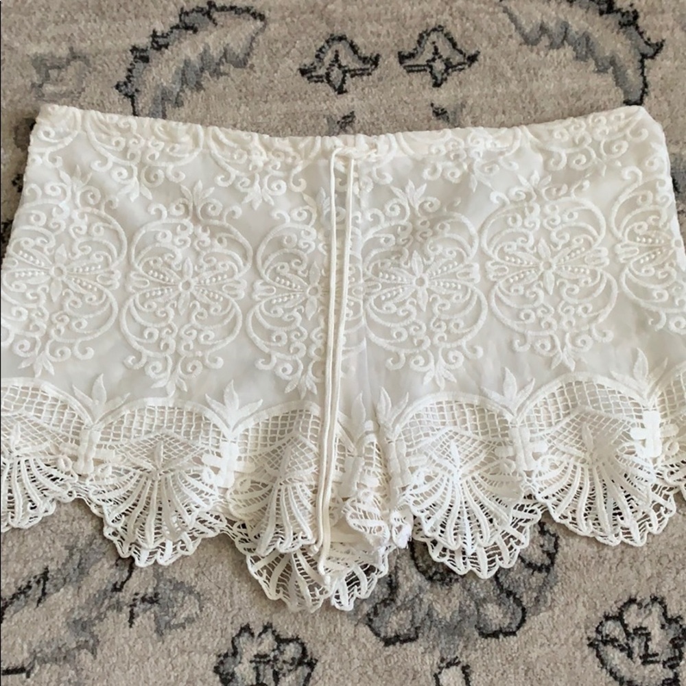 Nightcap- lace shorts w/ drawstring